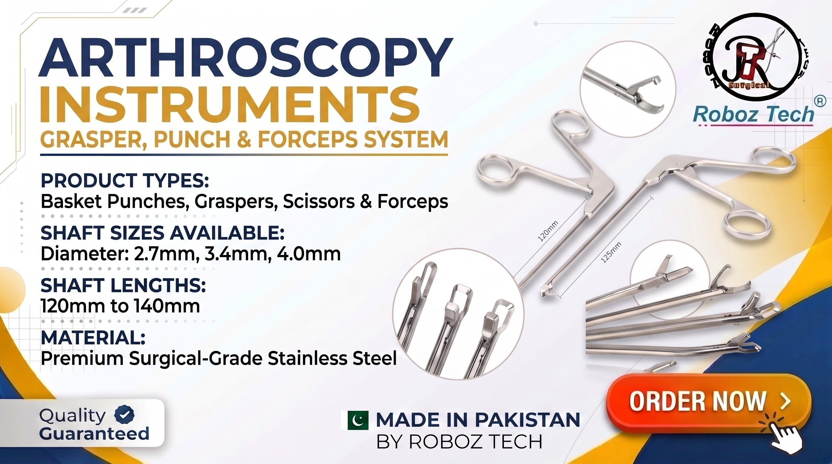 Arthroscopic hand instruments